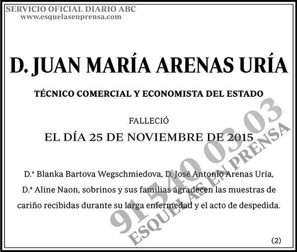 Juan María Arenas Uría